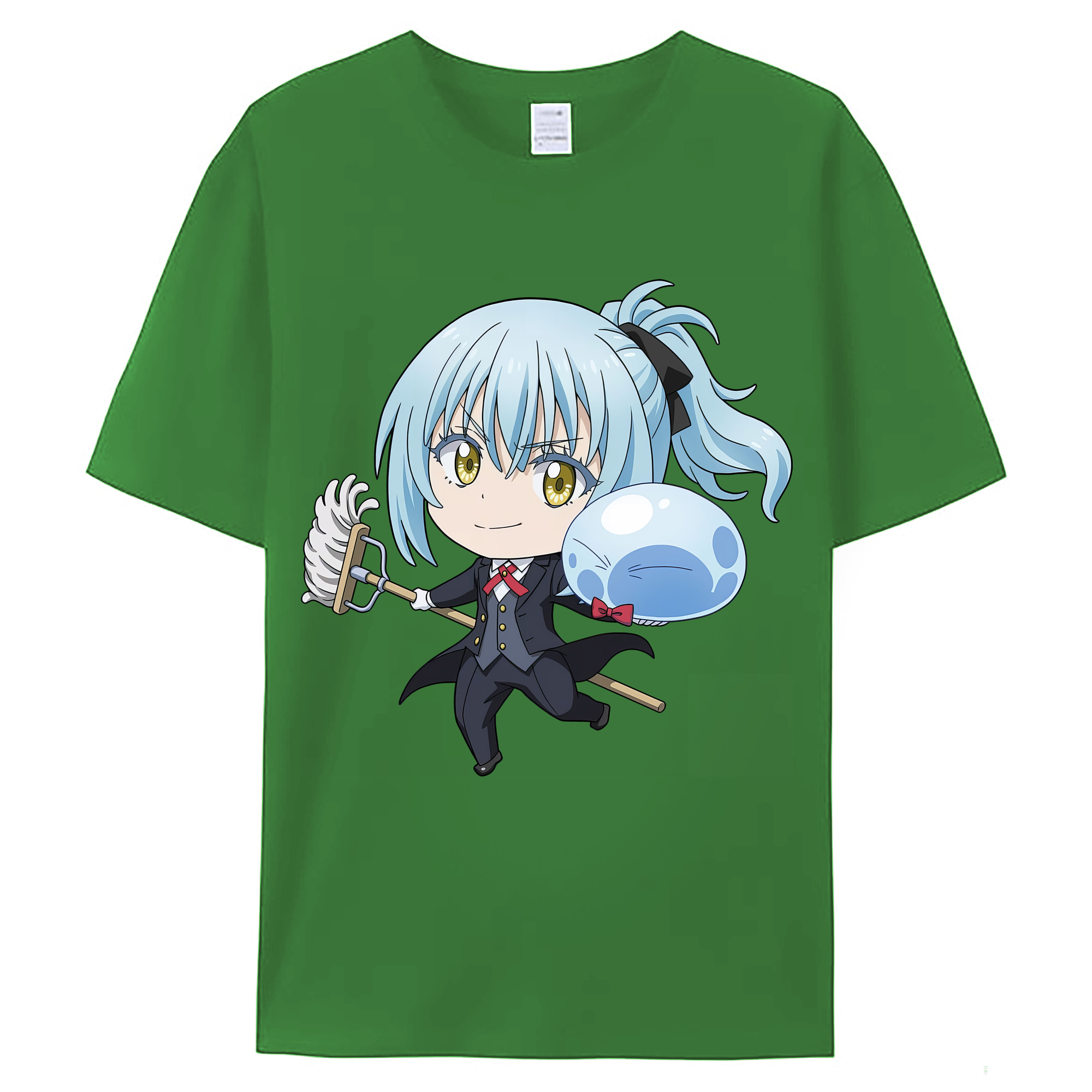 （画像用） 転スラ Regarding Reincarnated to Slime レディースカジュアルプリントTシャツ（綿100％）
